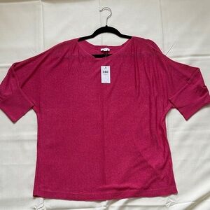 J. Jill 3/4 Sleeve Linen Top